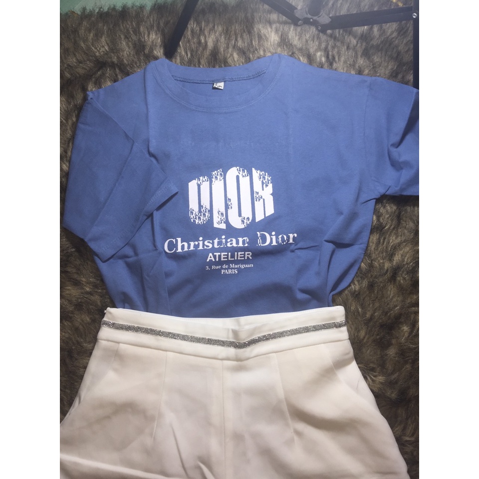 áo thun nam nữ in chữ dìo, áo phông unisex from rộng chất cottong mát mịn thấm hút mồ hôi cao