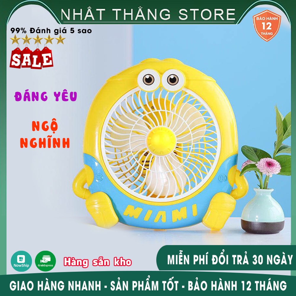 Quạt Mini Để Bàn Hình Thú Ngộ Nghĩnh, Đáng Yêu - Cực Mát, Tiện Lợi Nhỏ Gọn Cho Các Bé,Học Sinh, Sinh Viên, Dân Văn Phòng