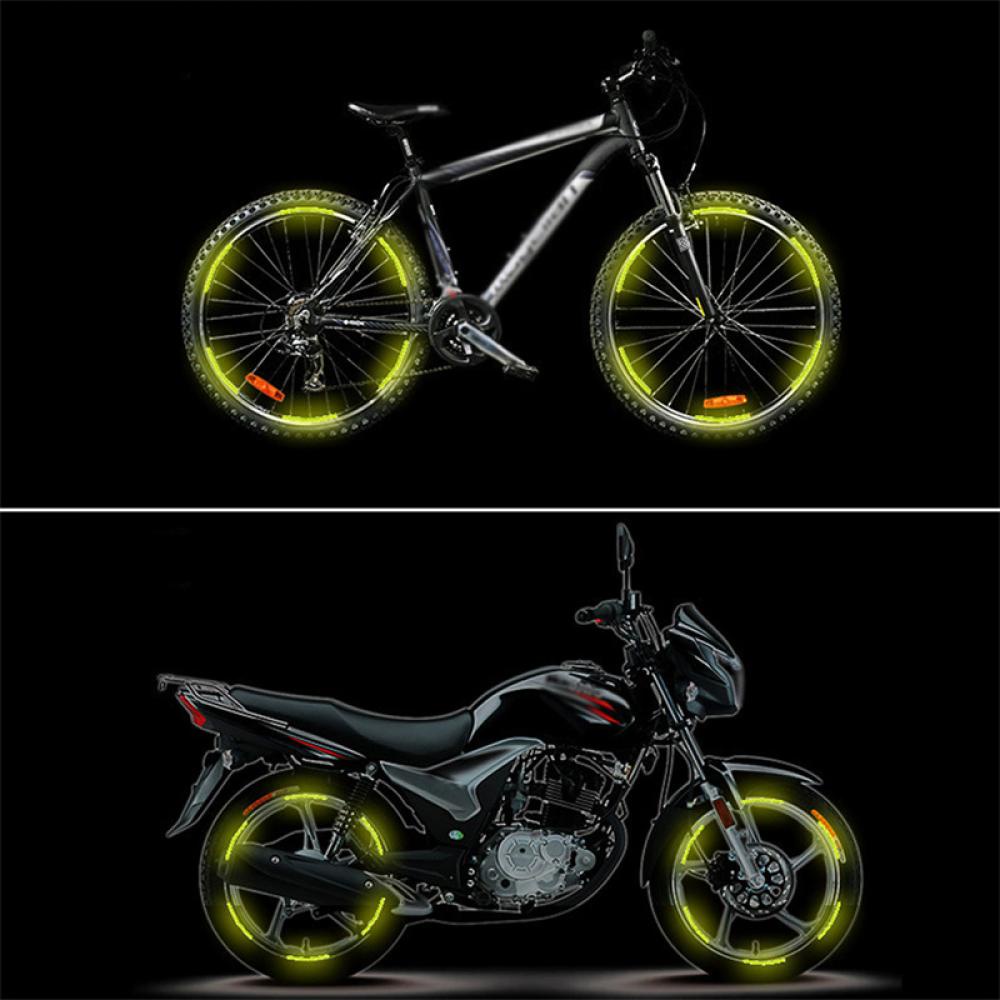 Set 20 Miếng Dán Phản Quang Trang Trí Bánh Xe Hơi / Xe Máy D7F9