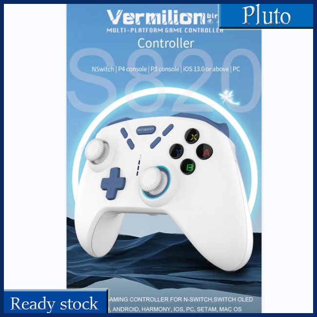 Mới Tay Cầm Chơi Game S820 Có Kết Nối Bluetooth Cho NS Switch Android IOS PS4 PC