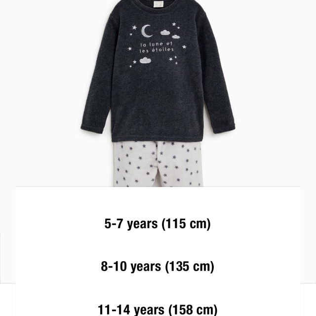 Bộ nỉ bông zara