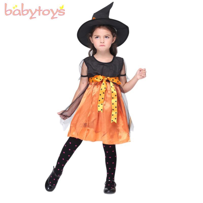 Bộ đồ hóa trang phù thủy Halloween cho bé gái