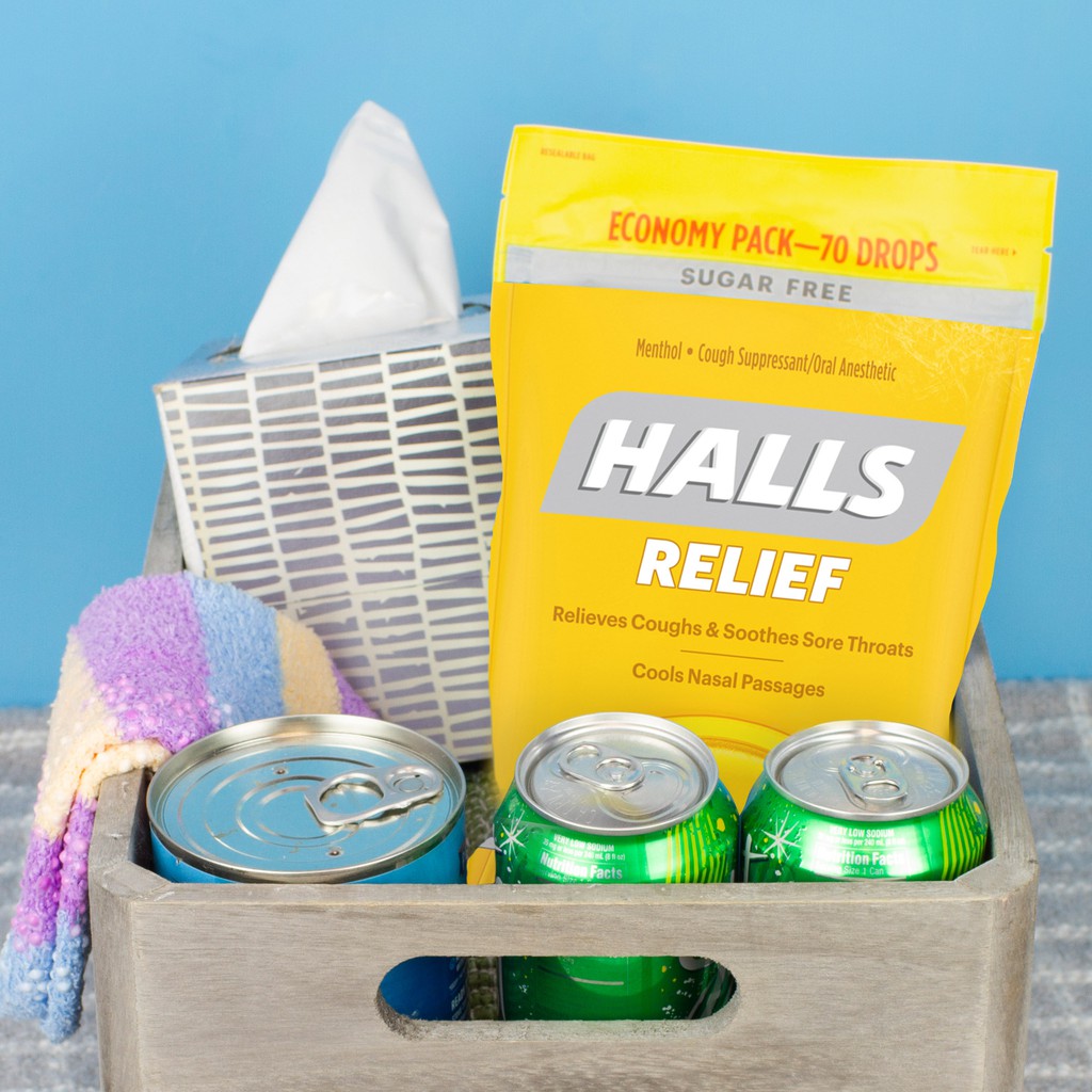 Kẹo ngâm ho Halls vị bạc hà 70 viên