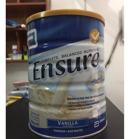 Sữa bột Ensure Úc vị vani hộp 850g
