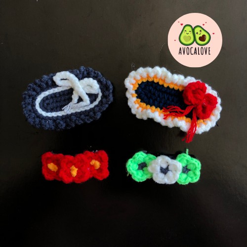 Kẹp Tóc Len Handmade - Nhận Làm Theo Yêu Cầu