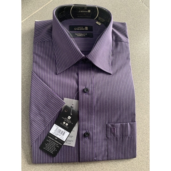 Áo sơ mi ngắn tay may 10 giá 345k giảm giá còn 170k