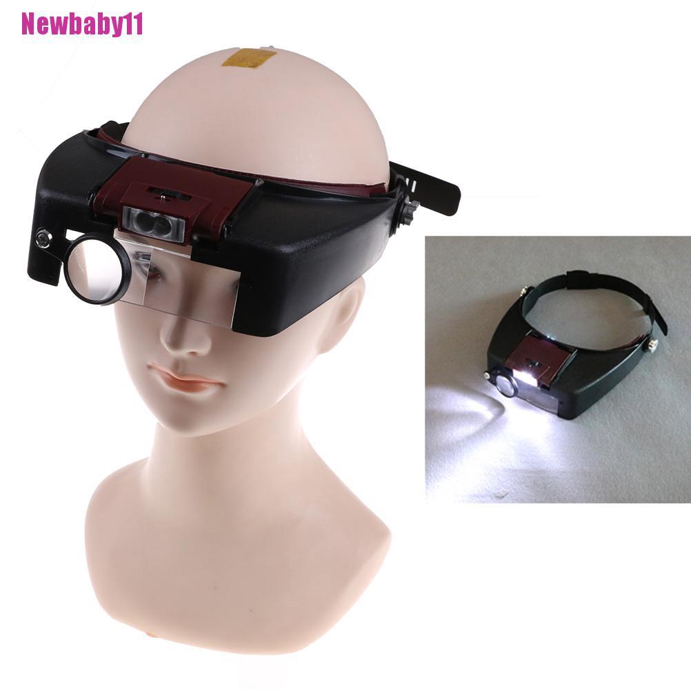 Kính Lúp Đeo Đầu Phóng Đại 10X Newbaby11 Có Đèn LED Chuyên Dụng Sửa Chữa