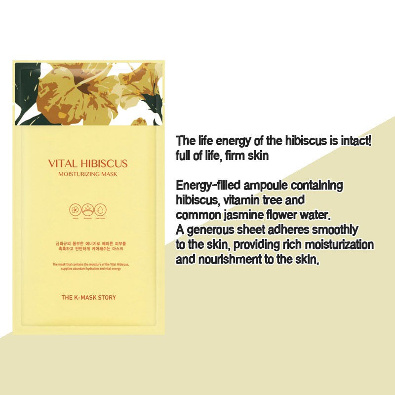 Set 10 mặt nạ The K-Mask Story Hàn Quốc giúp dưỡng ẩm/làm sáng/làm mịn da tùy chọn