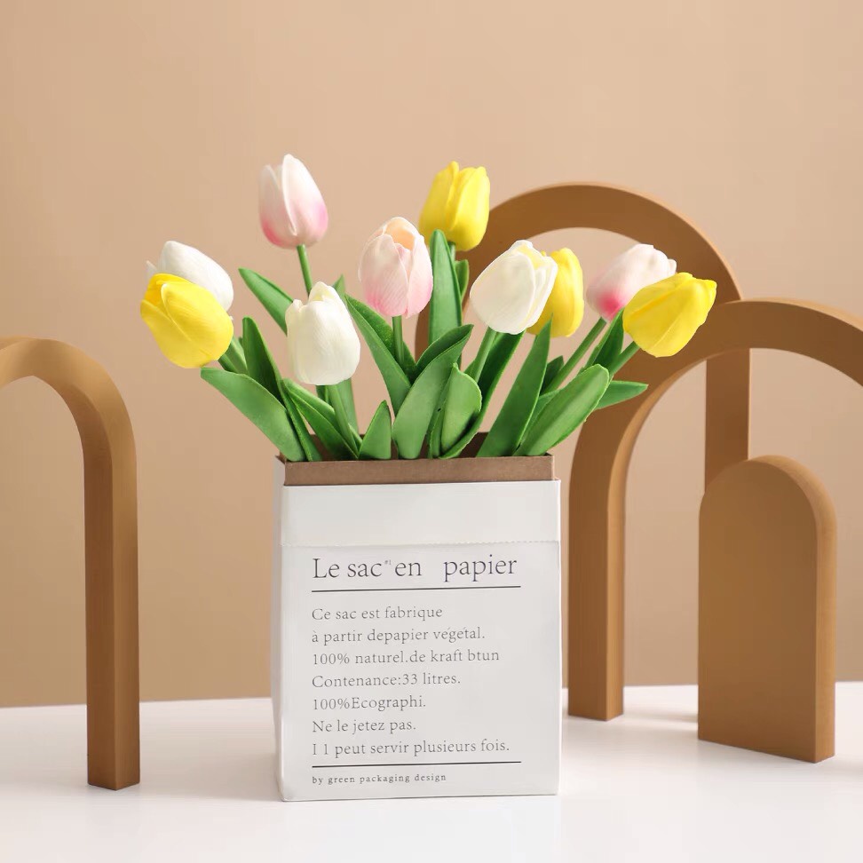 Hoa Giả 🌷 Hoa Tulip Giả Decor 33cm Có Nhiều Màu, Chụp Ảnh, Trang Trí Tiệc Cưới, Trang Trí Nhà Cửa BlueBell
