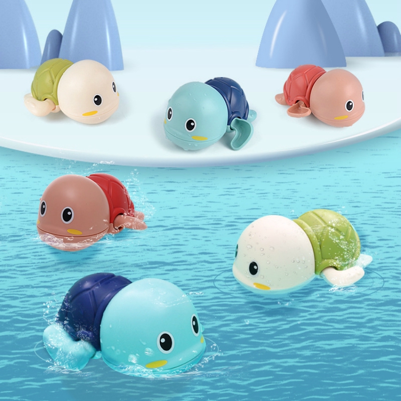 Đồ chơi Mamimamihome rùa nhỏ bơi dưới nước bằng nhựa an toàn không độc hại dành cho trẻ em chơi khi tắm