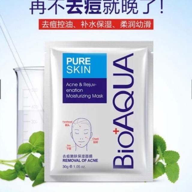 Mặt nạ trị mụn đỏ Bioaqua (mask trị mụn bioaqua)