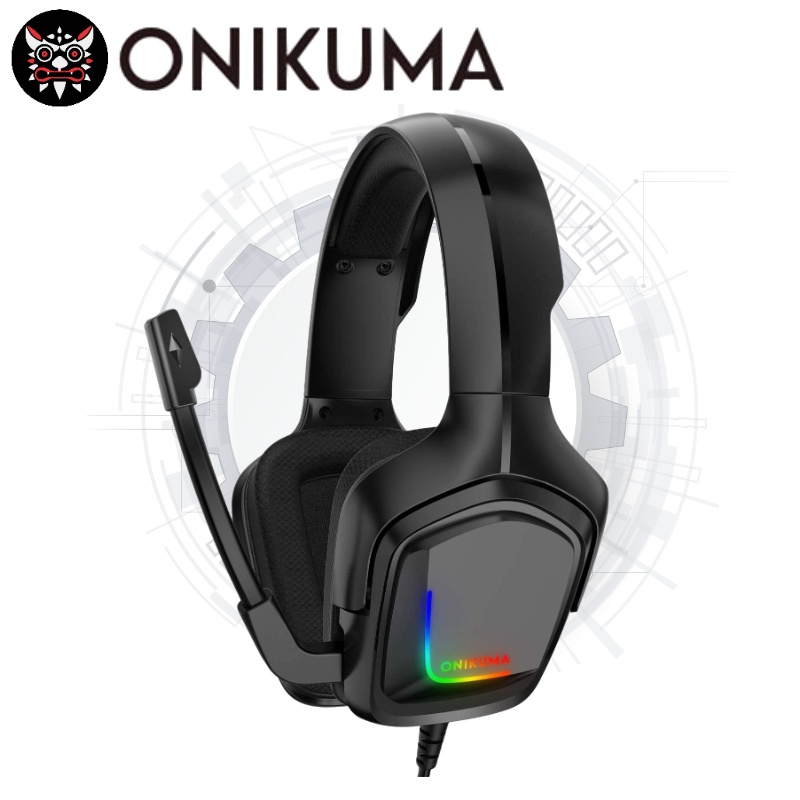 Onikuma K20 Gaming Headset with Mic Stereo Surround Sound with Noise Cancelling Mic