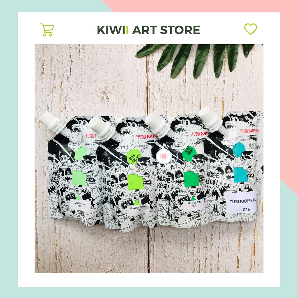 Màu Gouache HIMI MIYA dạng túi Refill 100ml