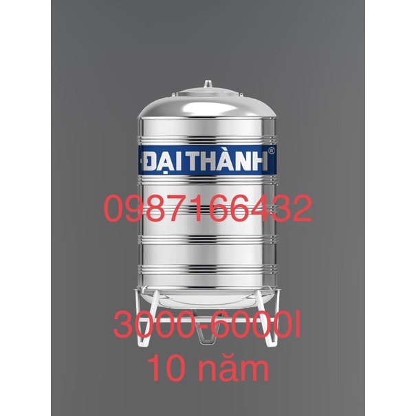 Bồn nước Đại Thành đứng 3000l-6000l inox 304 bảo hành 12 năm