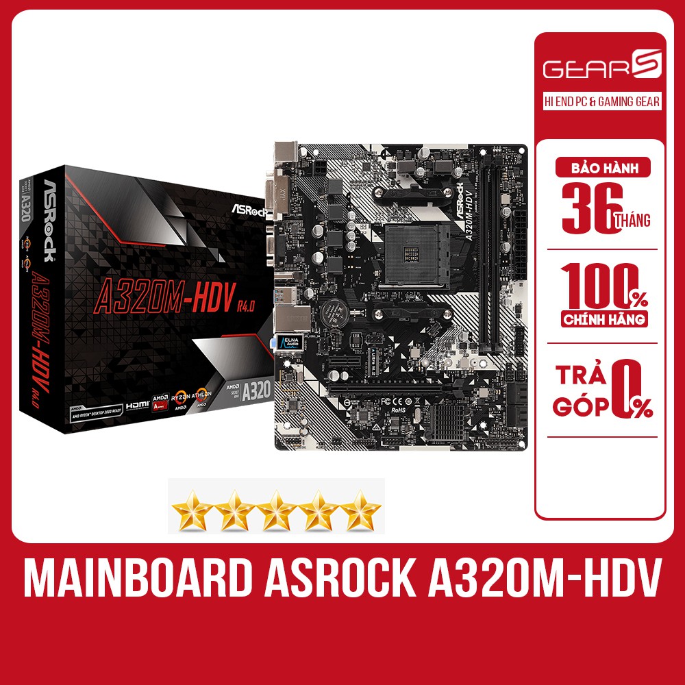 [Mã ELCL99 giảm 7% đơn 500K] Bo mạch chủ Asrock A320M-DVS Hàng chính hãng FPT - Vĩnh Xuân phân phối BH 36 Tháng | BigBuy360 - bigbuy360.vn