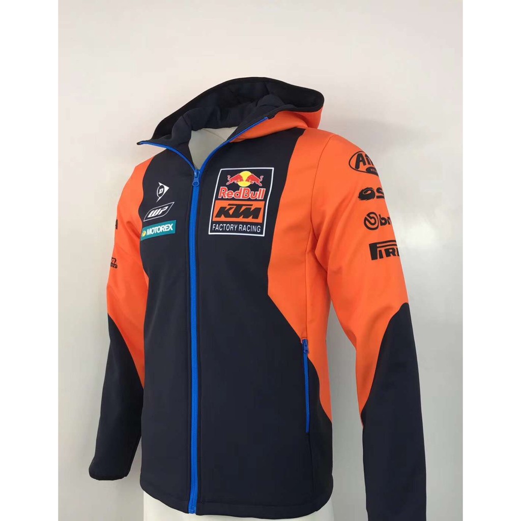 Áo Khoác Hoodie Có Khóa Kéo In Hình Xe Mô Tô Ktm Redbull Thời Trang 2020