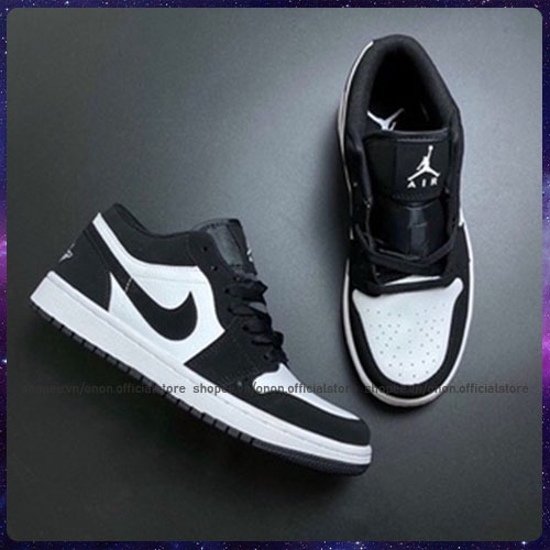 Giày thể thao sneaker JD1 Low Panda cổ thấp, 2 màu đen trắng cực hot dành cho nam nữ