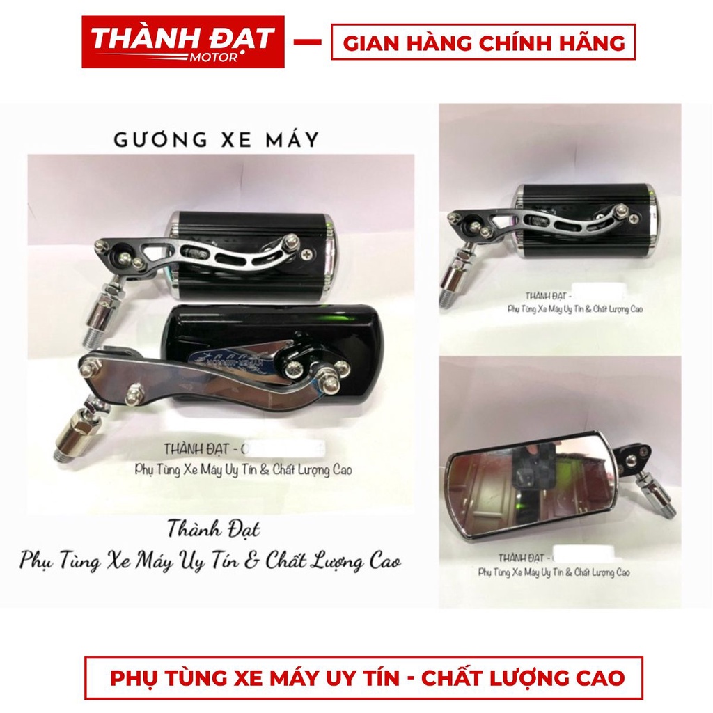 Gương Kính chiếu hậu xe máy kiểu dáng thời trang đa năng hình vuông tiện lợi