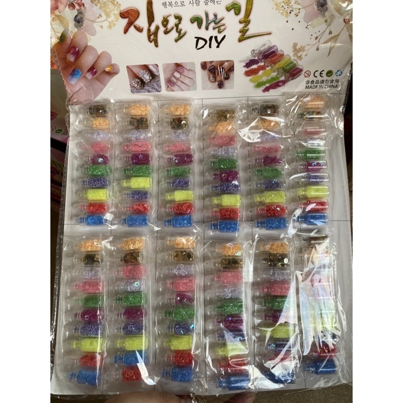 Sỉ vỉ 60 lọ nhũ, kim tuyến trang trí đẹp mắt loại mới