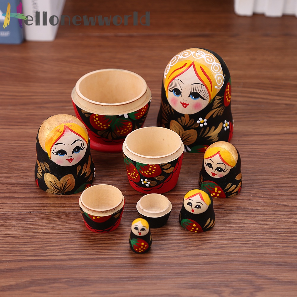 Búp bê Nga Matryoshka bằng gỗ 5 lớp hình cô gái