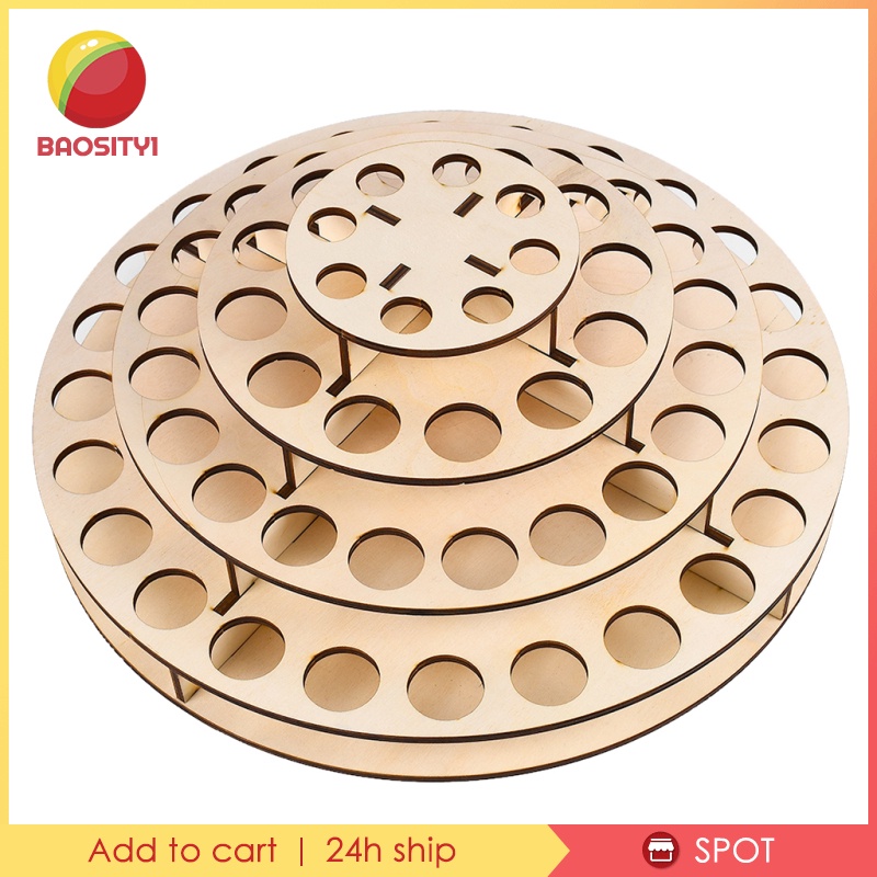 Giá Đỡ Lọ Sơn 65/113 Lỗ Bằng Gỗ 65 Lỗ