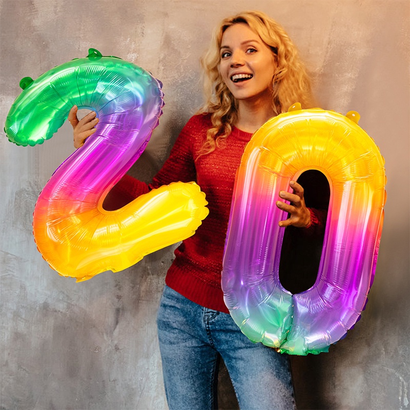 Bong Bóng Hình Số Trang Trí Tiệc