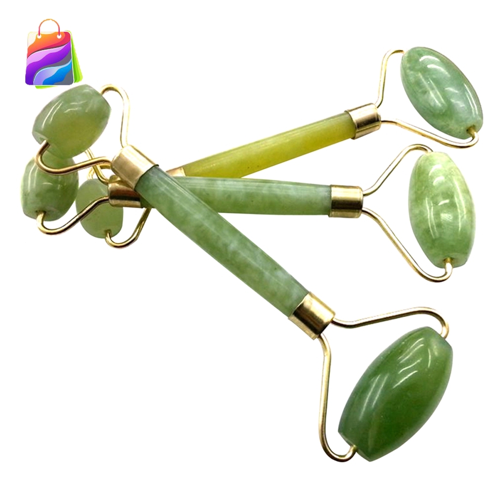 (Hàng Mới Về) 1 Thanh Lăn Mát Xa Mặt Bằng Đá Ngọc Bích Tự Nhiên