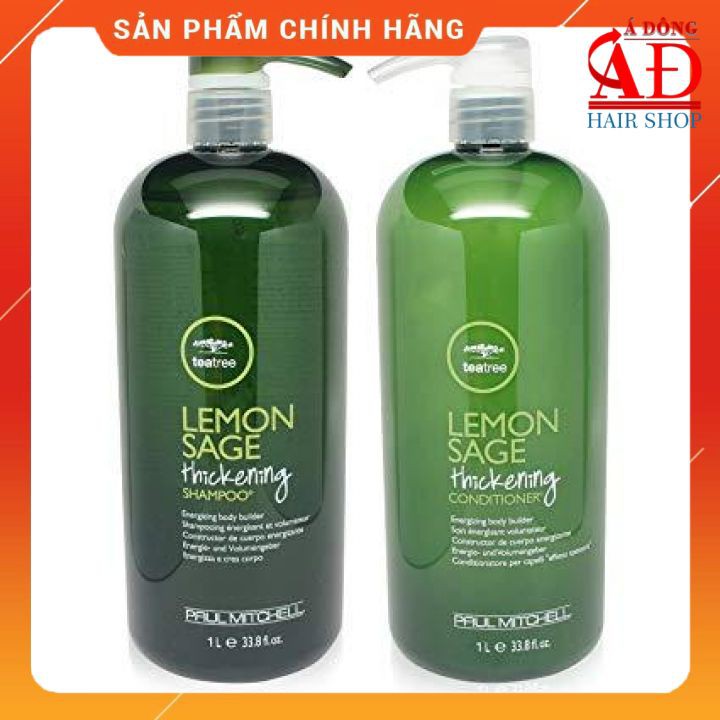 Bộ Dầu gội xả kiềm dầu dành cho tóc dầu Lemon Sage Thickening Paul Mitchell 1000mlx2