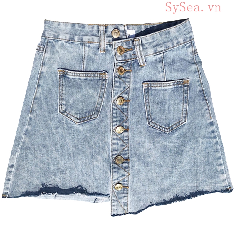 Chân Váy Jean Chữ A Thời Trang Dành Cho Nữ