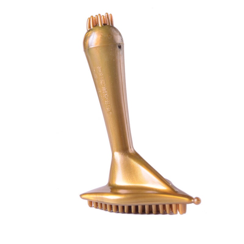 Bàn chải kinh lạc dưỡng sinh, bàn chải thông kinh lạc massa body tặng kèm tinh dầu, thước đo, bản đồ kinh lạc