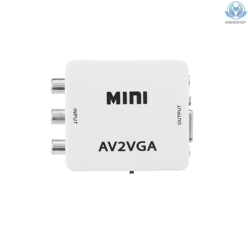 Đầu Chuyển Đổi Av Sang Vga 1080p Hd Mini Vga Chuyên Dụng Cho Stb / Máy Tính