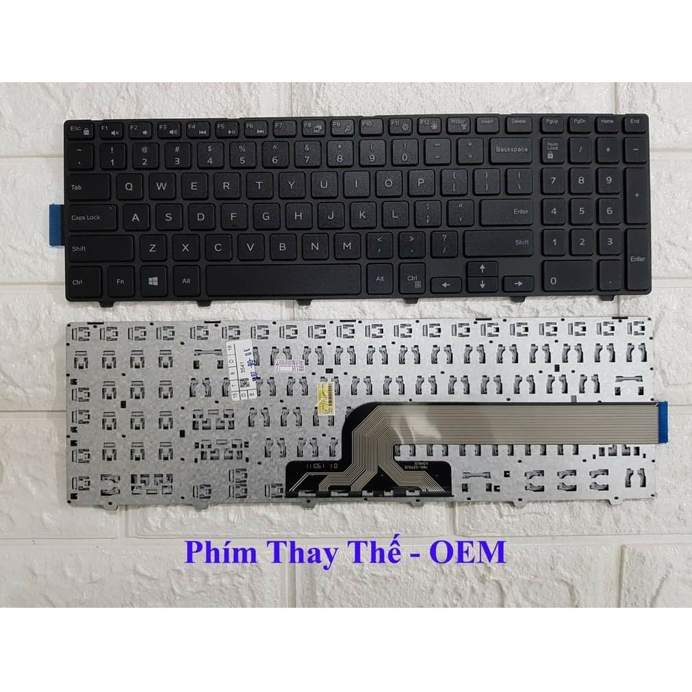 Bàn Phím Laptop Dell 3541 3551 3542 3543 5548 3558 3559 3552 3555 5748 5749 5755 5758 7559-ZIN Chất Lượng Cao