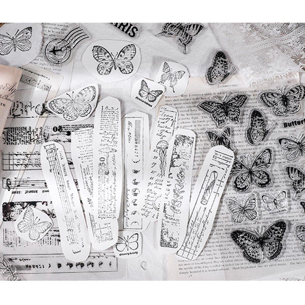 Con Dấu Silicon Mềm Hình Hoa Lá Trang Trí Nhật Ký DIY