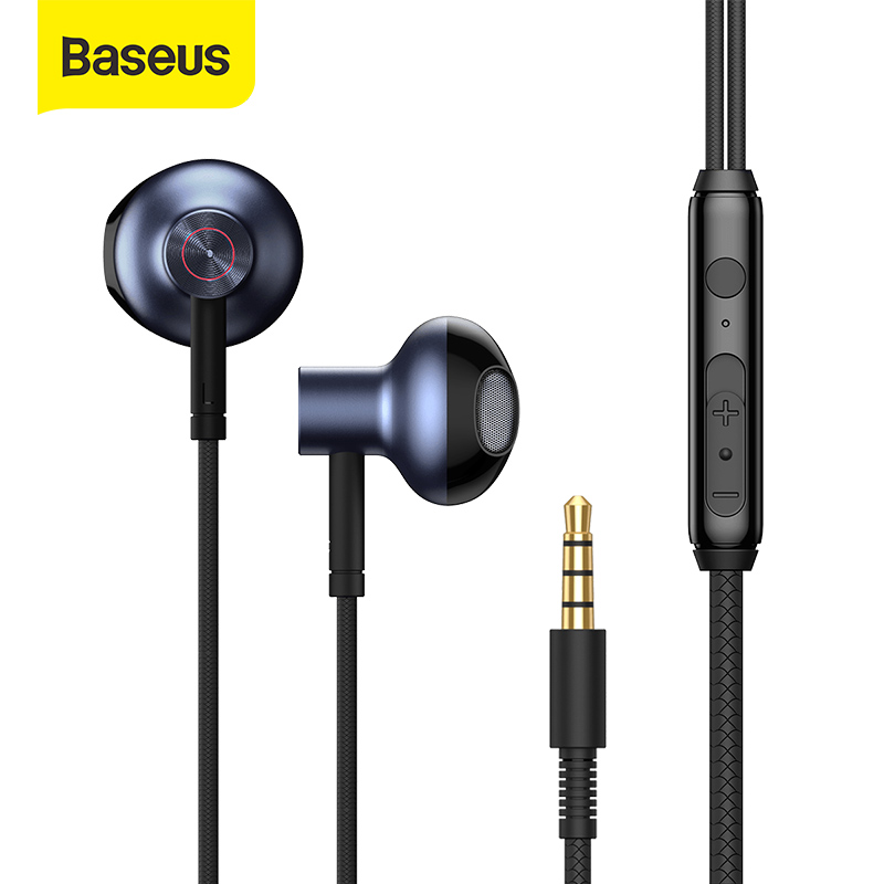 Baseus Tai Nghe Có Dây H19 Âm Thanh Trầm Nổi 6D 3.5 Mm Tích Hợp Micro