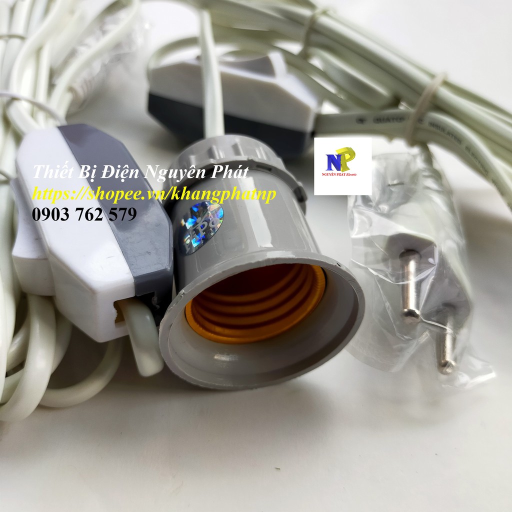 Đuôi Đèn Liền Dây Có Công Tắc 3m, 5m Cao Cấp