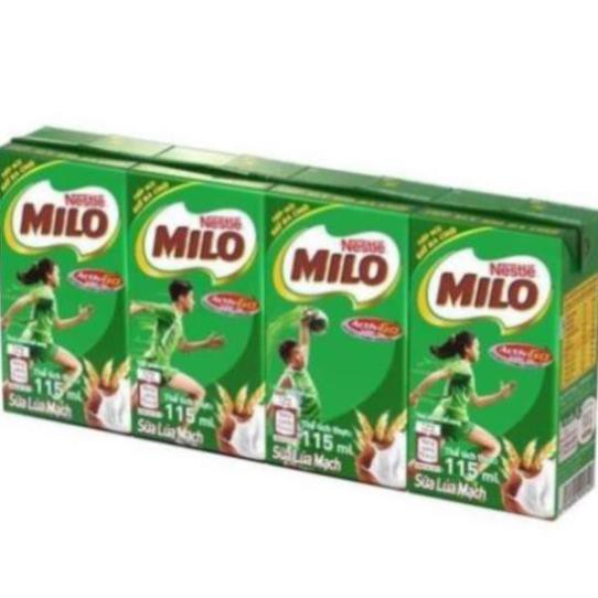 QNHA -  Sữa Milo vỉ 4 hộp - 115ml và 180ml