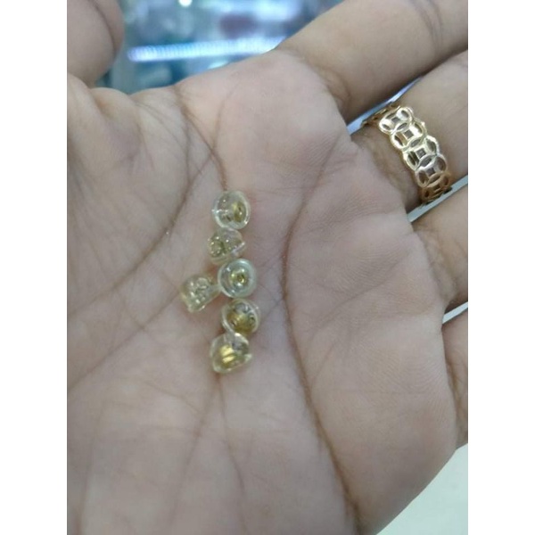 Đích bông kim loại bọc nhựa dẻo trong suốt(1đôi)