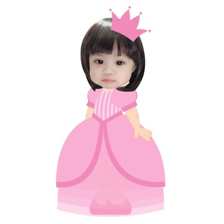 Chibi cho bé trăng trí sinh nhật