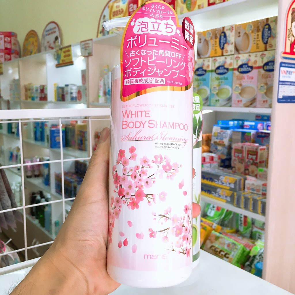 (Ảnh Thật Chính Hãng) Sữa Tắm Trắng Da Manis White Body Shampoo 450ml Nội Địa Nhật Bản