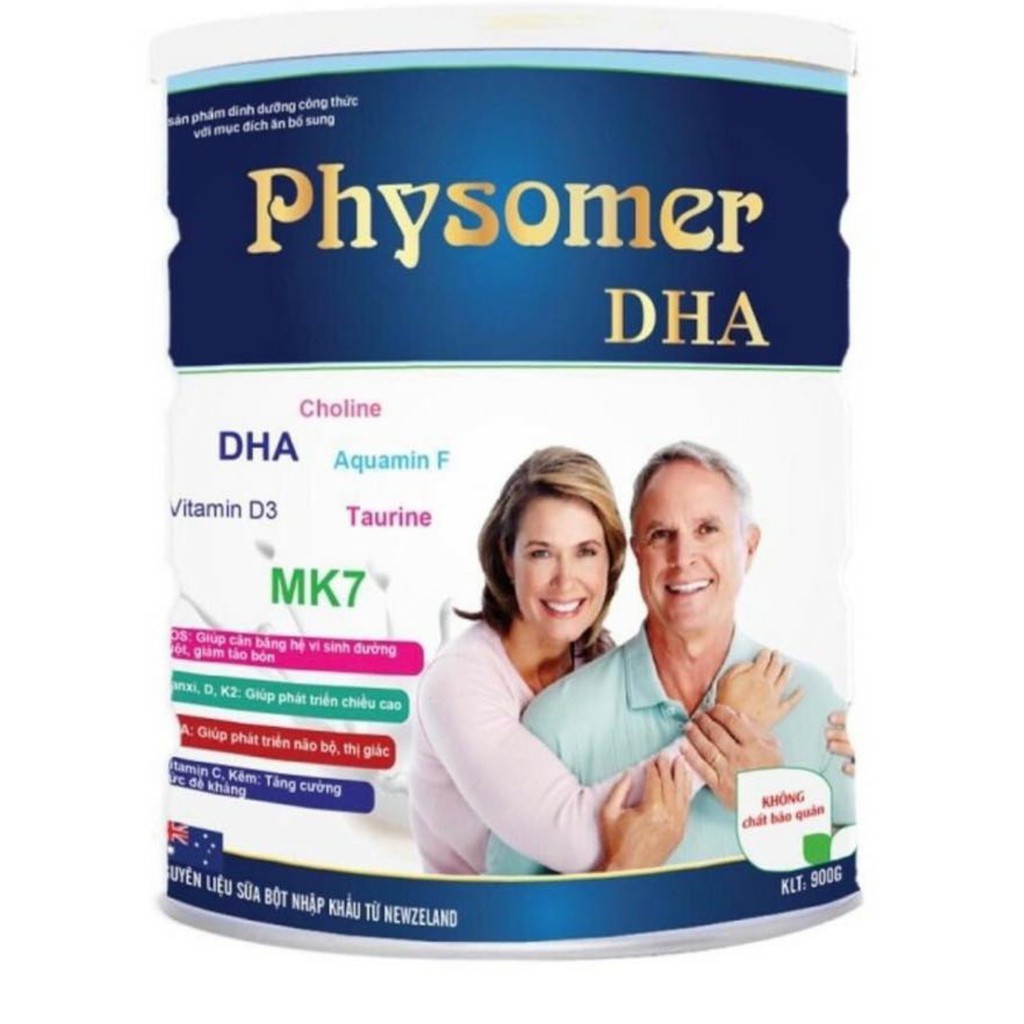 [Chính hãng] {900gr/hộp} Sữa Physomer DHA, HSD 2027