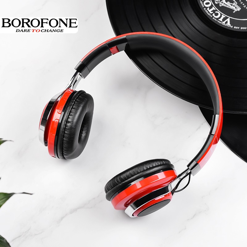 Tai nghe chụp tai không dây BOROFONE BO8 chống ồn có khe thẻ nhớ, bluetooth