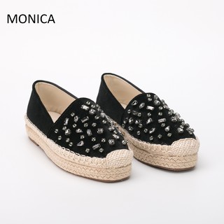 Giày đế cói đính đá M3002X03 MONICA