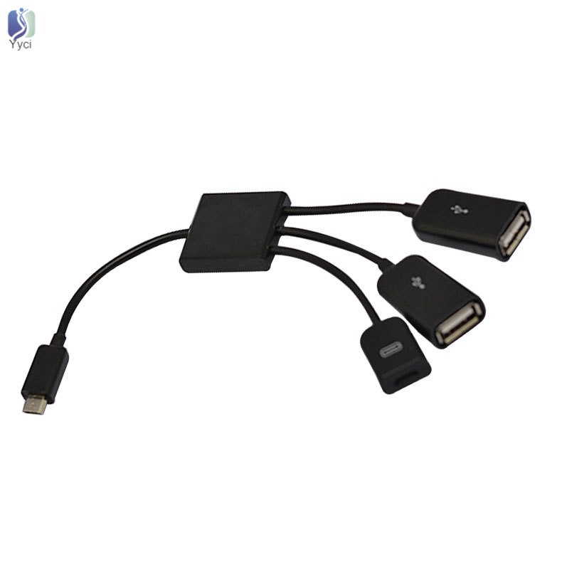 Dây cáp điều hợp nối dài micro USB OTG 3 trong 1 cho điện thoại thông minh/máy tính bảng