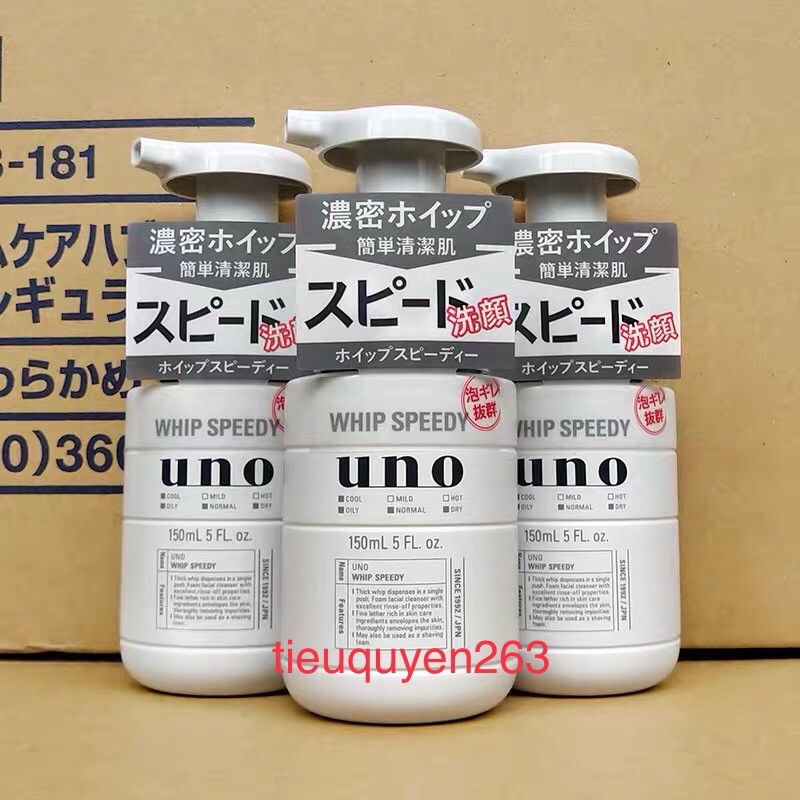 Sữa rửa mặt kiểm soát dầu UNO whip speedy 150ml