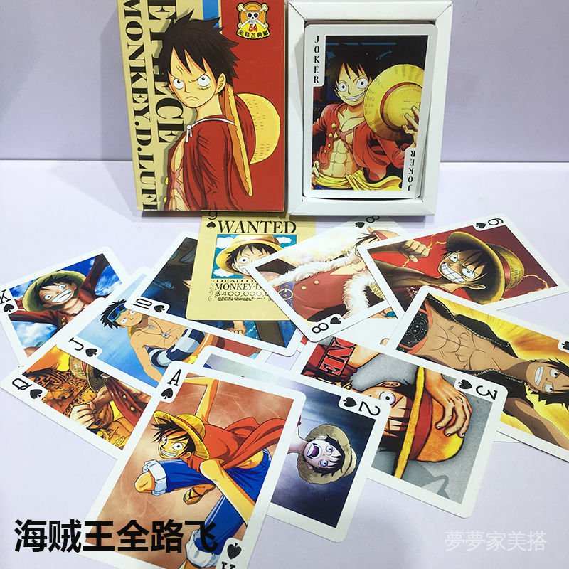 Bộ Bài Tây In Hình Nhân Vật Luffy Trong One Piece Dễ Thương