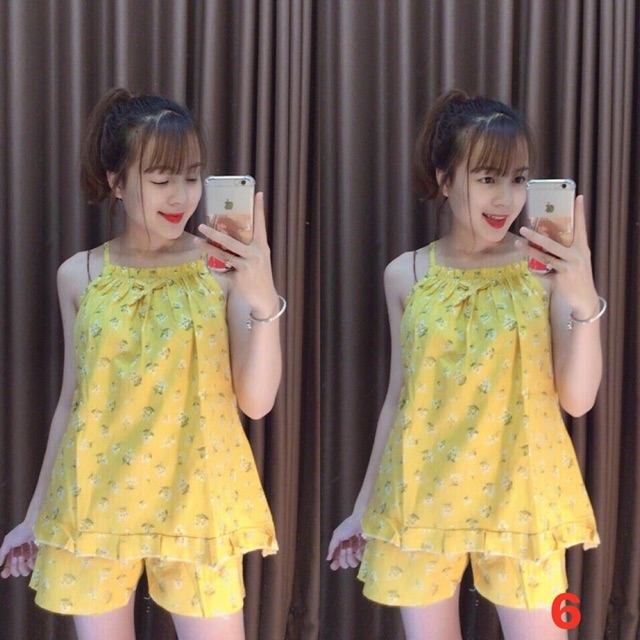 [Xả Hàng giá Shock] BỘ NGỦ 2 DÂY CHẤT KATE THÁI