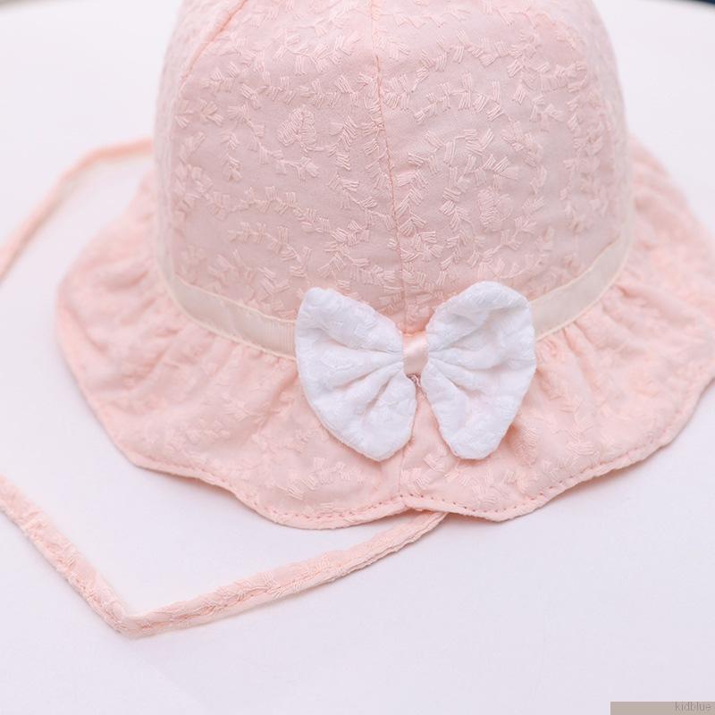 Mũ tai bèo đính nơ dễ thương cho bé gái