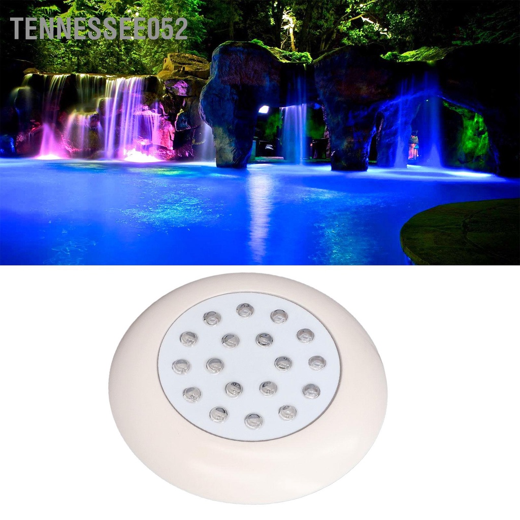 Đèn LED dưới nước hồ bơi 10W 12V 18LED chiếu sáng RGB chống nước IP68 1000LM dùng trang trí bể bơi hoặc hồ cá