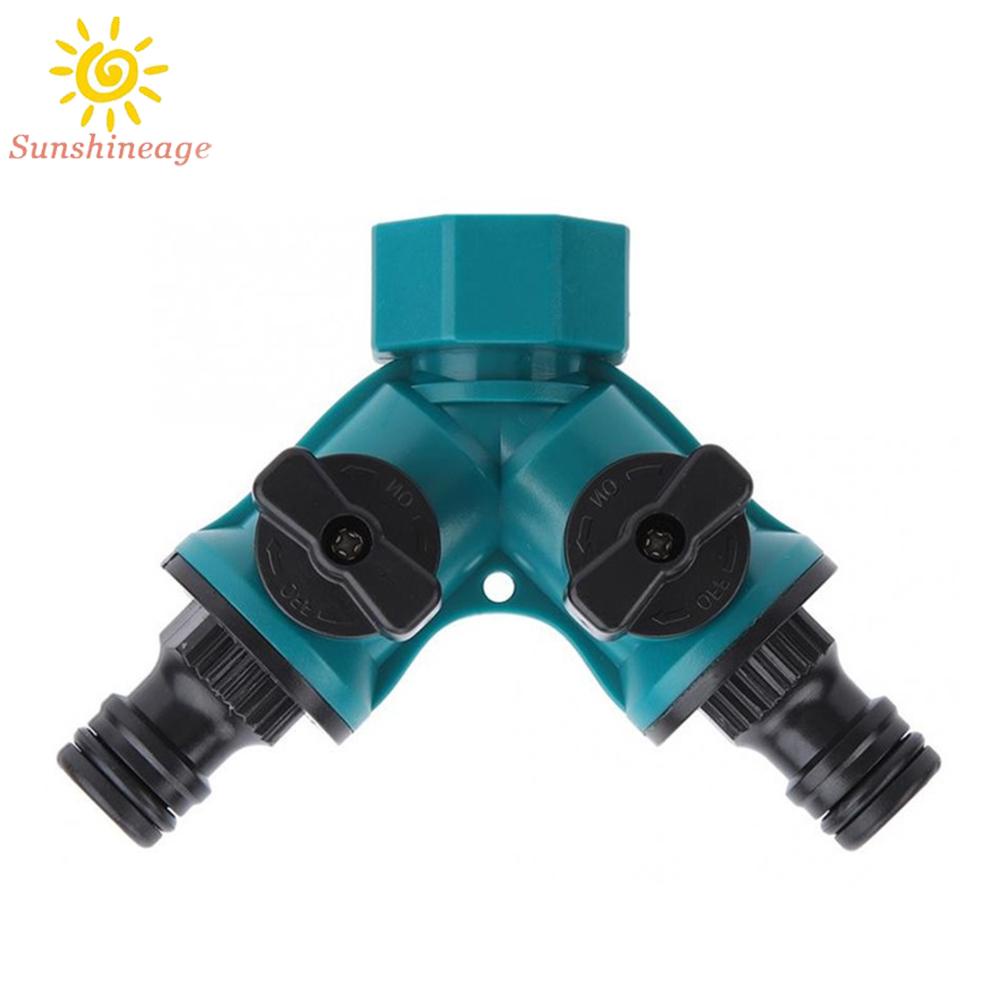 SUNAGE- ~Garden Tap Hose Connectors Splitters Y type Water Diverter Valve 2 Way Connector Brand New【SUNAGE-HOT Fashion】