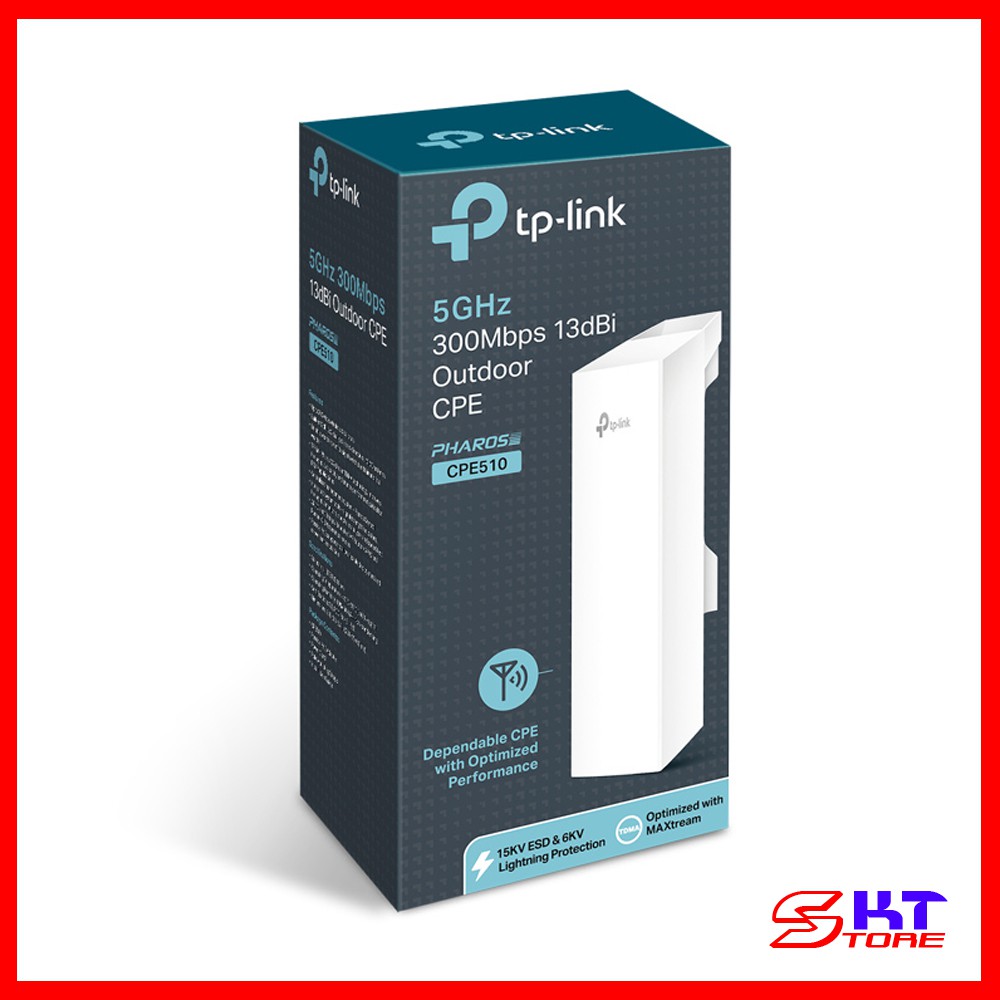 Bộ Thu Phát Wifi Ngoài Trời Tp-Link CPE510 Chuẩn AC Tốc Độ 300Mbps - Hàng Chính Hãng